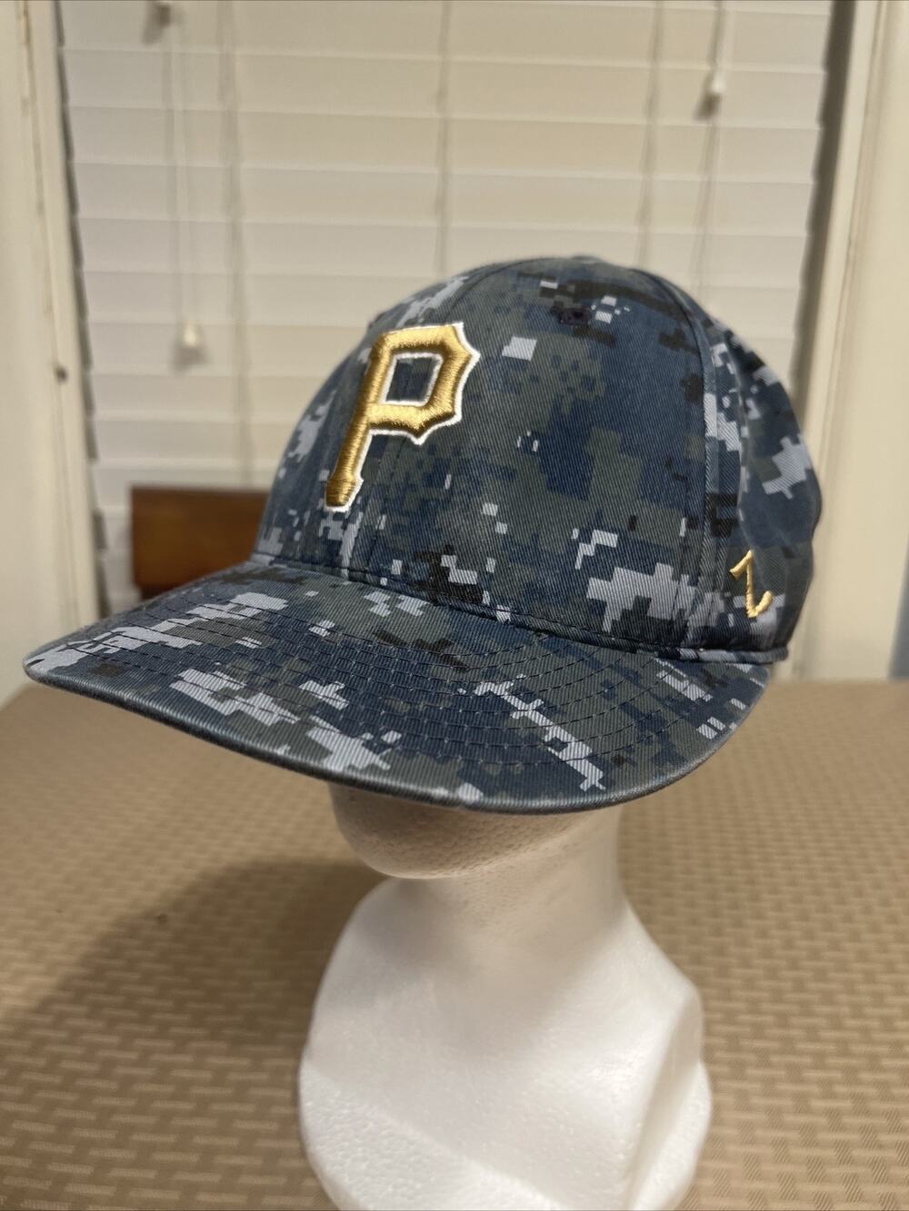 Pittsburg Pirates Blue/grey Desert Camo Zephyr‎ Baseball 7 1/6 Fitted